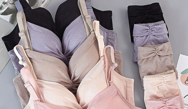 画像6:  通気性抜群 セクシー ブラジャー ＋ショーツ 上下セット グラマーサイズ対応 大きいサイズ対応 (6)