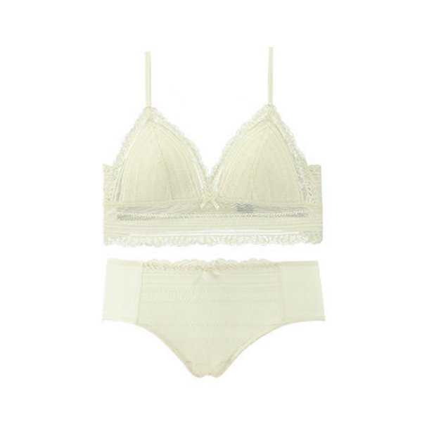 画像3:  ボヘミアン ファンシー ファッション ブラジャー ＋ショーツ 上下セット 見せブラ (3)