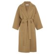 画像1: Women's basic camel long coat outer ウーマンベーシックキャメルロングコート　アウター (1)