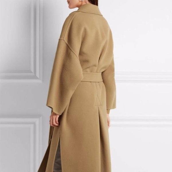 画像3: Women's basic camel long coat outer ウーマンベーシックキャメルロングコート　アウター (3)