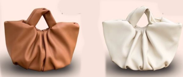 画像9: Women's Pleated Portable Leather Bucket Tote Shoulder Bag プリーツポータブルレザートートショルダー2WAYバッグ (9)