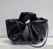 画像12: Women's Pleated Portable Leather Bucket Tote Shoulder Bag プリーツポータブルレザートートショルダー2WAYバッグ (12)