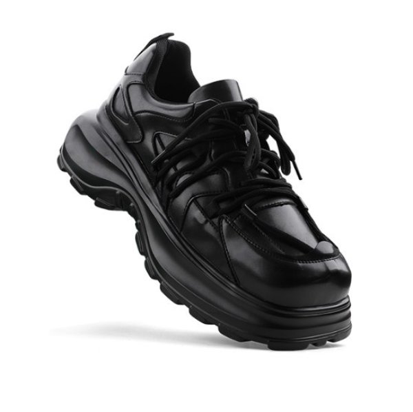 画像2: square toe leather sneaker boots 　メンズスクエアトゥレザースニーカーブーツ (2)