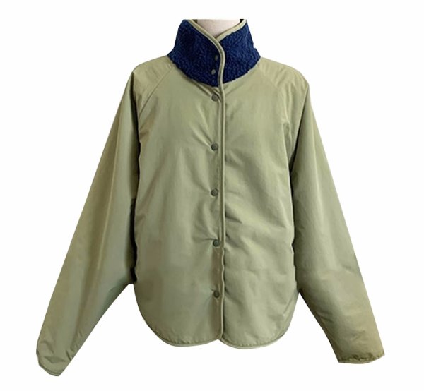 画像1: Women's reversible fur fleece jacket coat outer 　リバーシブルファーボアジャケットコートアウター (1)