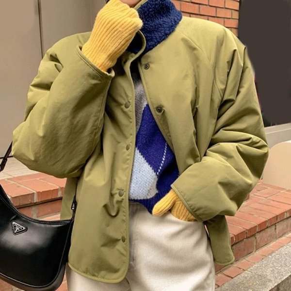 画像4: Women's reversible fur fleece jacket coat outer 　リバーシブルファーボアジャケットコートアウター (4)