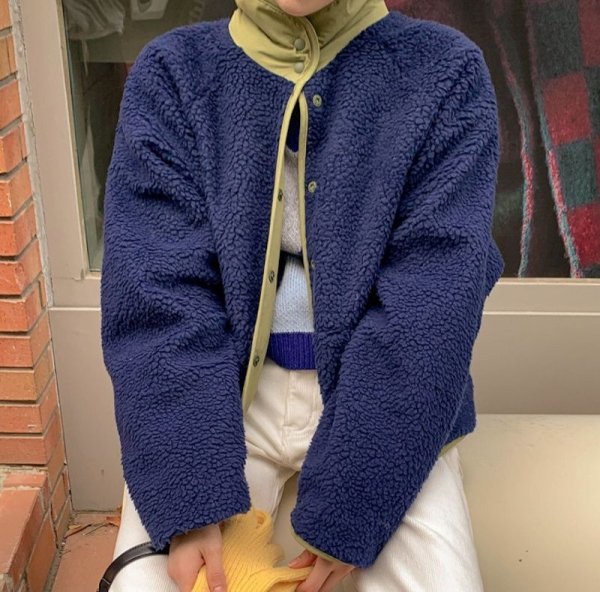 画像5: Women's reversible fur fleece jacket coat outer 　リバーシブルファーボアジャケットコートアウター (5)