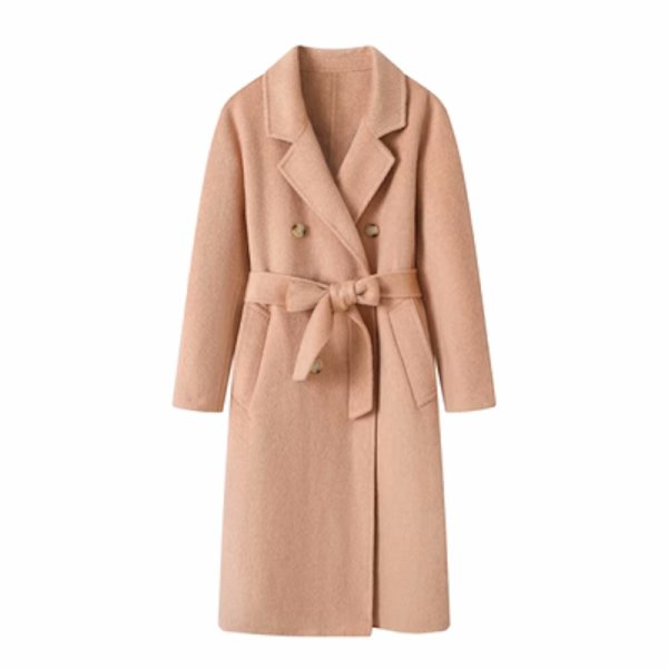 画像2: Women's double-sided woolen coat long coat outer  ウーマンダブルロングコート ジャケット　アウター (2)