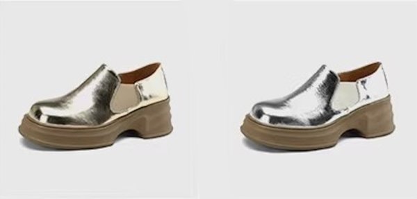 画像10: women casual wedge heel platform sole round toe lazy loafers pumps　ウエッジ厚底プラットホームローファー パンプス (10)