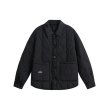 画像2: contrasting color quilted jacket coat　ユニセックス男女兼用キルティングコントラストジャケット　コート (2)