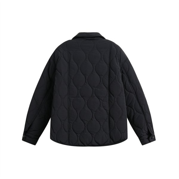 画像5: contrasting color quilted jacket coat　ユニセックス男女兼用キルティングコントラストジャケット　コート (5)