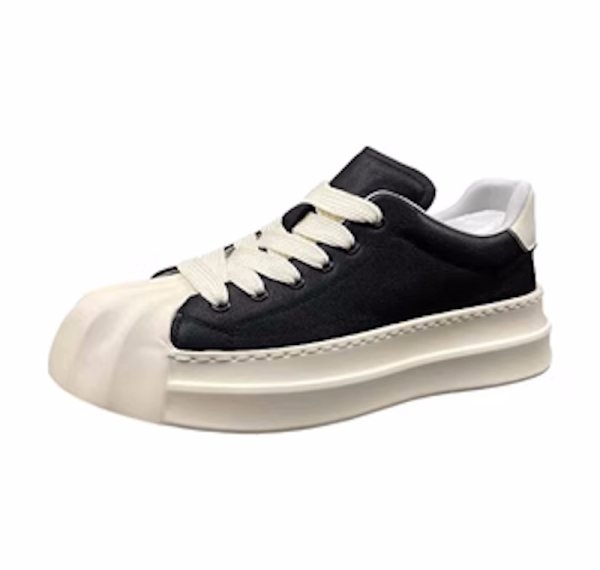 画像2: shell toe lace up leather sneakers　男女兼用ユニセックスシェルトゥレースアップレザースニーカー (2)