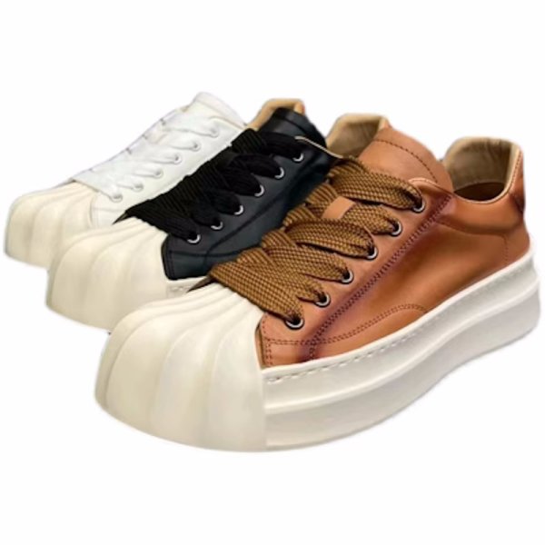 画像8: shell toe lace up leather sneakers　男女兼用ユニセックスシェルトゥレースアップレザースニーカー (8)
