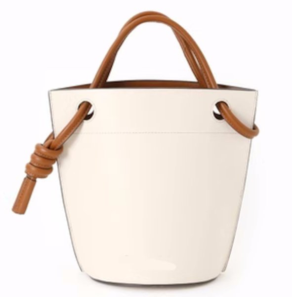 画像1: rope simple and high-end  bucket leather tote underarm bag 男女兼用ユニセックスレザーバケットシンプルトートアンダーアームバッグ (1)