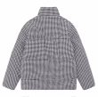 画像2: houndstooth Zip up down jacket coat　男女兼用ユニセックス千鳥格子ジップアップ ダウンジャケット コート (2)