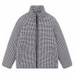 画像1: houndstooth Zip up down jacket coat　男女兼用ユニセックス千鳥格子ジップアップ ダウンジャケット コート (1)