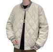 画像5: quilted leather blouson stadium jumper down jacket　キルティングレザーダウンジャケットブルゾンスタジャン (5)