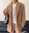 画像5: Women's Tailor Color Maillard Teddy Bear Coat jacket outer  ウーマンテイラーカラーテディベア ジャケット コートアウター (5)