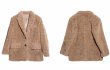 画像3: Women's Tailor Color Maillard Teddy Bear Coat jacket outer  ウーマンテイラーカラーテディベア ジャケット コートアウター (3)