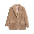 画像1: Women's Tailor Color Maillard Teddy Bear Coat jacket outer  ウーマンテイラーカラーテディベア ジャケット コートアウター (1)