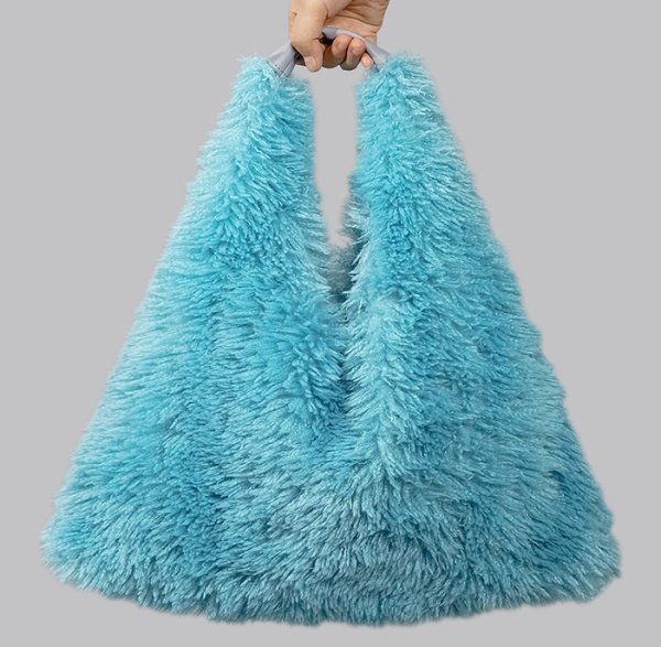 画像11: fur candy color tote SHOULDER BAG　男女兼用ユニセックスキャンディーカラーファートートバッグショルダーバッグ (11)