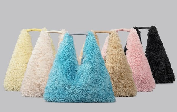 画像7: fur candy color tote SHOULDER BAG　男女兼用ユニセックスキャンディーカラーファートートバッグショルダーバッグ (7)