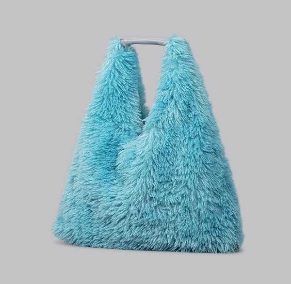 画像9: fur candy color tote SHOULDER BAG　男女兼用ユニセックスキャンディーカラーファートートバッグショルダーバッグ (9)