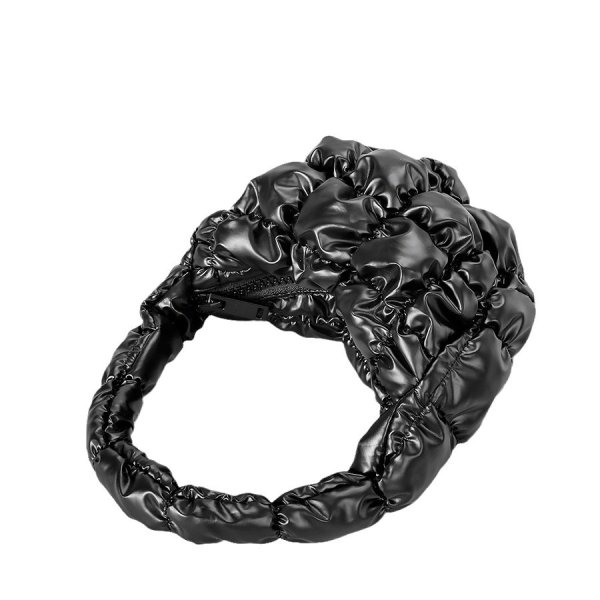 画像5: New mini pleated  QUILT SINGLE cloud SHOULDER CROSSBODY BAG　男女兼用ユニセックスキルティングミニクラウドシングルショルダークロスボディバッグショルダーバッグ (5)