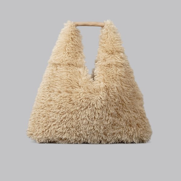 画像2: fur candy color tote SHOULDER BAG　男女兼用ユニセックスキャンディーカラーファートートバッグショルダーバッグ (2)