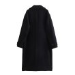 画像2: Women's Clothing Western  duffel coat jacket 　ユニセックス男女兼用ブラックダッフルコートロングコート (2)