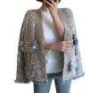 画像3: Women's V-neck tweed cardigan jacket coat outer Vネックツイード調カーディガンジャケットコートアウター (3)