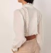 画像2: Women's lace long sleeve blouse　　レディースレース長袖ブラウス (2)