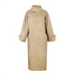 画像9: Women's Long Stand Collar Temperament Commuting Style Casual coat jacket 　ユニセックス男女兼用スタンドカラーウインドブレーカーロングコート (9)