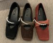画像8: pearls ballet ＆belt flat pumps shoes　パール&ベルト付き フラットパンプス バレーシューズ (8)