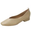 画像1: Simple round toe leather pumps flat pumps shoes　フラットレザーベーシックパンプス バレーシューズ (1)