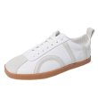 画像1: Square Toe Flat lace up leather sneakers　男女兼用ユニセックススクエアトゥレースアップレザースニーカー (1)