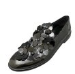 画像1: flower leather flat pumps ballerina shoes slip-on shoes　フラワー フラットレザーパンプス バレーシューズ (1)