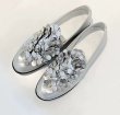 画像8: flower leather flat pumps ballerina shoes slip-on shoes　フラワー フラットレザーパンプス バレーシューズ (8)