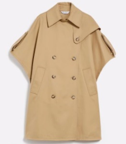 画像5: Women's Double-breasted Slim Medium Long Shawl Cape coat jacket 　ダブルブレストミディアムロングショールケープコート (5)