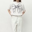 画像6: BIG RIBBON LINE T SHIRT　男女兼用ユニセックスビッグリボンプリント半袖Tシャツ  (6)