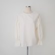 画像4: Women's round neck versatile pullover bell sleeve top blouse long sleeve shirt blouse 　ラウンドネック ベルスリーブ 長袖シャツブラウス (4)