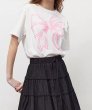 画像3: BIG RIBBON LINE T SHIRT　男女兼用ユニセックスビッグリボンプリント半袖Tシャツ  (3)