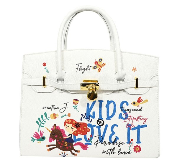 画像3: pop graphic girl paint tote bag　男女兼用ユニセックスポップグラフィックガールペイントトートバッグ (3)