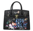 画像1: pop graphic girl paint tote bag　男女兼用ユニセックスポップグラフィックガールペイントトートバッグ (1)