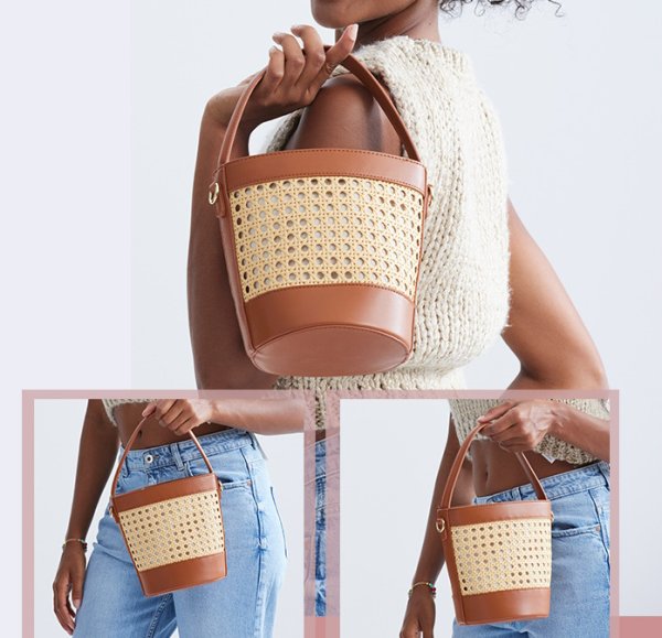 画像9:  rattan bucket Blanchett Bag  bucket bag tote bag　バケットかご籠ブランシェットバッグトートショルダーバッグ (9)