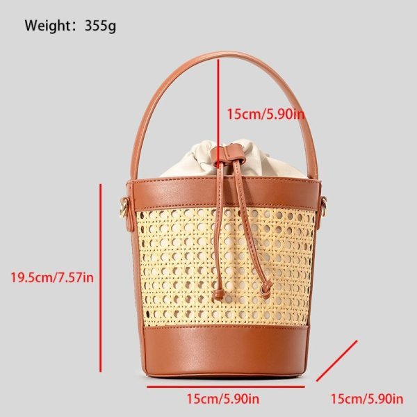 画像15:  rattan bucket Blanchett Bag  bucket bag tote bag　バケットかご籠ブランシェットバッグトートショルダーバッグ (15)
