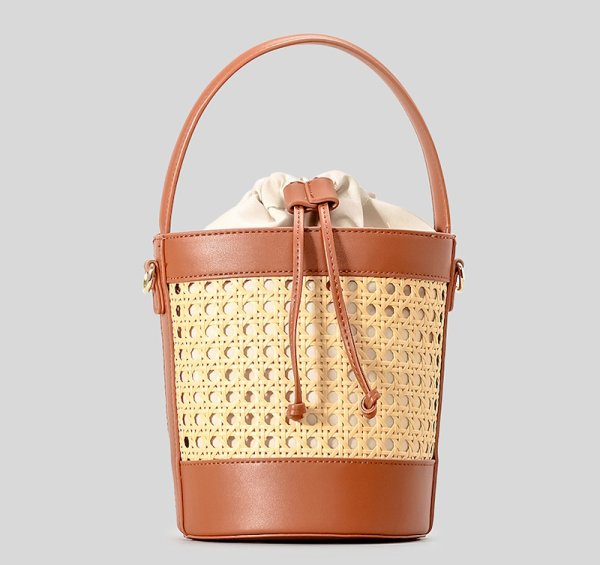 画像1:  rattan bucket Blanchett Bag  bucket bag tote bag　バケットかご籠ブランシェットバッグトートショルダーバッグ (1)