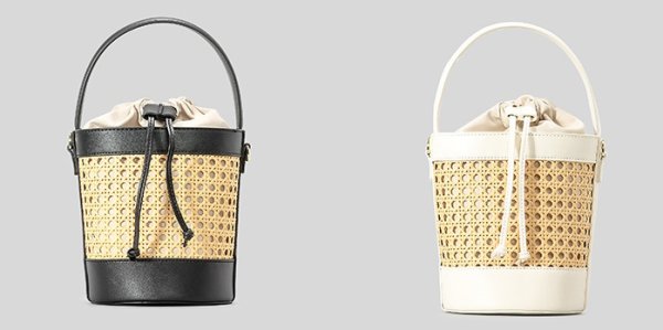画像6:  rattan bucket Blanchett Bag  bucket bag tote bag　バケットかご籠ブランシェットバッグトートショルダーバッグ (6)