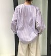 画像8: Women's  round neck lazy style pleated long sleeve shirt blouse 　ミドル丈 ラウンドネック プリーツ 長袖シャツブラウス (8)