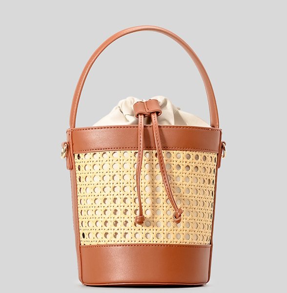 画像12:  rattan bucket Blanchett Bag  bucket bag tote bag　バケットかご籠ブランシェットバッグトートショルダーバッグ (12)