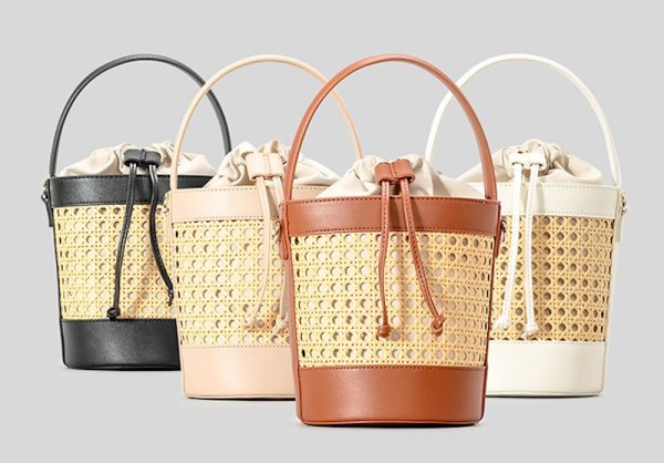 画像7:  rattan bucket Blanchett Bag  bucket bag tote bag　バケットかご籠ブランシェットバッグトートショルダーバッグ (7)